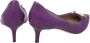 Versace Pre-owned Leather heels Purple Dames - Thumbnail 4