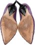 Versace Pre-owned Leather heels Purple Dames - Thumbnail 5