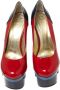 Versace Pre-owned Leather heels Red Dames - Thumbnail 2