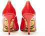 Versace Pre-owned Leather heels Red Dames - Thumbnail 5