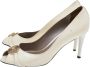 Versace Pre-owned Leather heels White Dames - Thumbnail 3