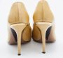 Versace Pre-owned Leather heels Yellow Dames - Thumbnail 5