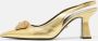 Versace Pre-owned Leather heels Yellow Dames - Thumbnail 2