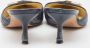 Versace Pre-owned Leather mules Blue Dames - Thumbnail 5