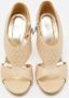 Versace Pre-owned Leather sandals Beige Dames - Thumbnail 3