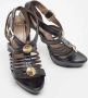 Versace Pre-owned Leather sandals Black Dames - Thumbnail 4