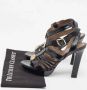 Versace Pre-owned Leather sandals Black Dames - Thumbnail 9