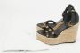 Versace Pre-owned Leather sandals Black Dames - Thumbnail 9