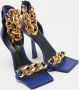 Versace Pre-owned Leather sandals Blue Dames - Thumbnail 4