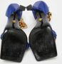 Versace Pre-owned Leather sandals Blue Dames - Thumbnail 6