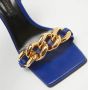 Versace Pre-owned Leather sandals Blue Dames - Thumbnail 7