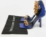Versace Pre-owned Leather sandals Blue Dames - Thumbnail 9