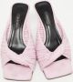 Versace Pre-owned Leather sandals Pink Dames - Thumbnail 2