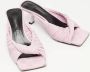 Versace Pre-owned Leather sandals Pink Dames - Thumbnail 3