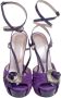 Versace Pre-owned Leather sandals Purple Dames - Thumbnail 2