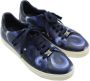 Versace Pre-owned Leather sneakers Blue Heren - Thumbnail 3