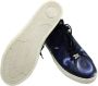 Versace Pre-owned Leather sneakers Blue Heren - Thumbnail 9