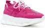 Versace Pre-owned Leather sneakers Pink Dames - Thumbnail 3