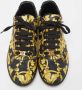 Versace Pre-owned Leather sneakers Yellow Dames - Thumbnail 3