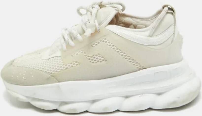 Versace Pre-owned Mesh sneakers White Heren