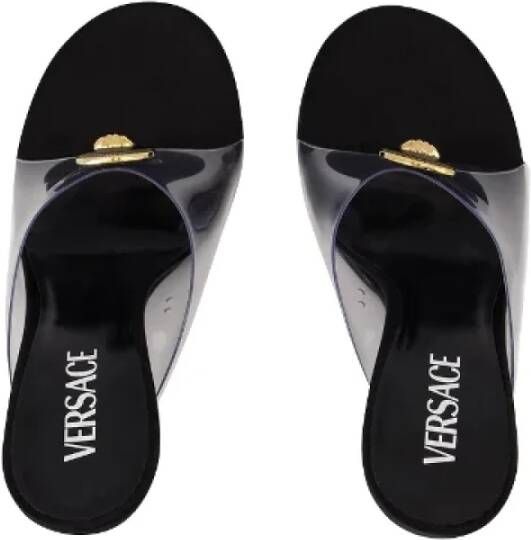 Versace Pre-owned Plastic sandals Black Dames