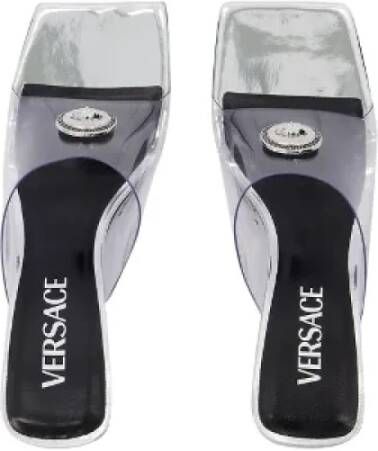 Versace Pre-owned Plastic sandals Gray Dames