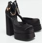 Versace Pre-owned Satin heels Black Dames - Thumbnail 4