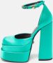 Versace Pre-owned Satin heels Green Dames - Thumbnail 2