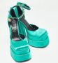 Versace Pre-owned Satin heels Green Dames - Thumbnail 4
