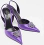 Versace Pre-owned Satin heels Purple Dames - Thumbnail 4