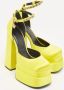 Versace Pre-owned Satin heels Yellow Dames - Thumbnail 4