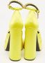Versace Pre-owned Satin heels Yellow Dames - Thumbnail 5