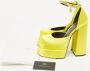Versace Pre-owned Satin heels Yellow Dames - Thumbnail 9