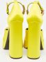 Versace Pre-owned Satin heels Yellow Dames - Thumbnail 5