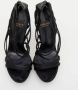 Versace Pre-owned Satin sandals Black Dames - Thumbnail 2