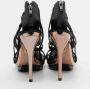 Versace Pre-owned Satin sandals Black Dames - Thumbnail 4