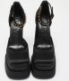 Versace Pre-owned Satin sandals Black Dames - Thumbnail 3