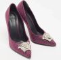 Versace Pre-owned Suede heels Purple Dames - Thumbnail 4