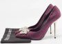 Versace Pre-owned Suede heels Purple Dames - Thumbnail 9