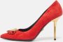 Versace Pre-owned Suede heels Red Dames - Thumbnail 2
