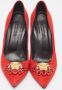 Versace Pre-owned Suede heels Red Dames - Thumbnail 3