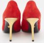 Versace Pre-owned Suede heels Red Dames - Thumbnail 5
