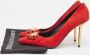 Versace Pre-owned Suede heels Red Dames - Thumbnail 9
