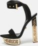 Versace Pre-owned Suede sandals Black Dames - Thumbnail 2