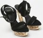 Versace Pre-owned Suede sandals Black Dames - Thumbnail 4