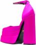 Versace Fuchsia Hak Platform Sandalen met Medusa Charme Pink Dames - Thumbnail 9