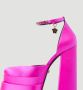 Versace Fuchsia Hak Platform Sandalen met Medusa Charme Pink Dames - Thumbnail 3