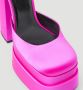 Versace Fuchsia Hak Platform Sandalen met Medusa Charme Pink Dames - Thumbnail 6