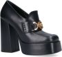 Versace Medusa Vierkanteeus Leren Pumps Black Dames - Thumbnail 2