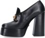 Versace Medusa Vierkanteeus Leren Pumps Black Dames - Thumbnail 3